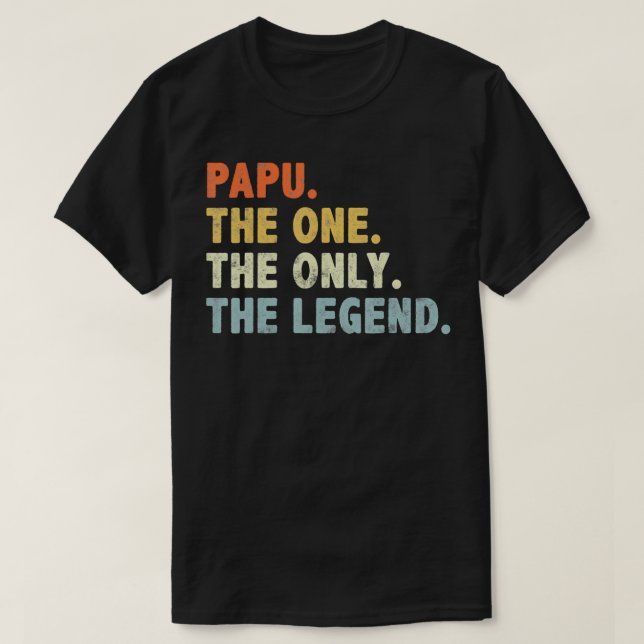 T-shirt Papu La Fête des pères One OnlyFunny pour Grand-Pè (Design devant)