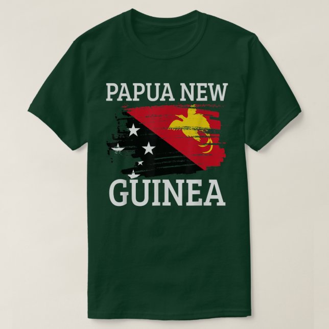 T-shirt Papua New Guinea Flag 37 (Design devant)