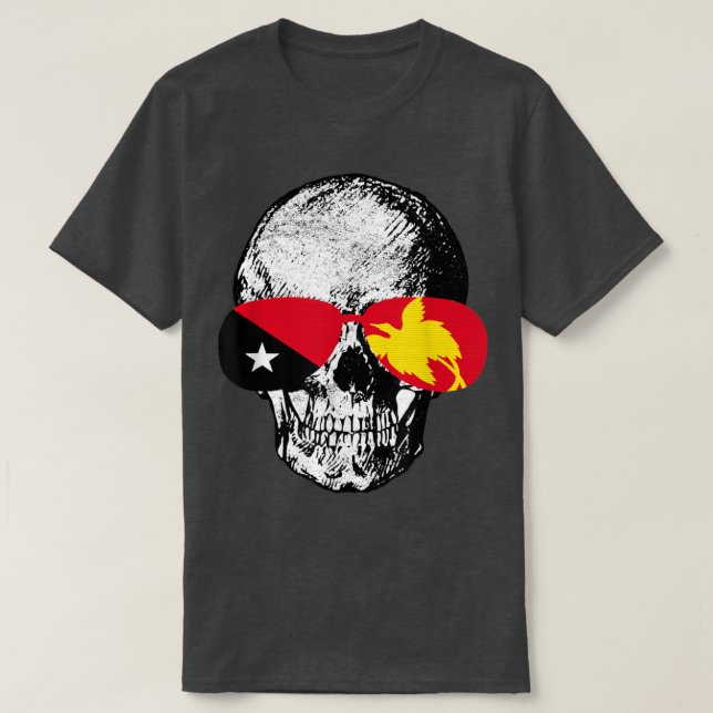 T-shirt Papua New Guinea Papuan Flag 55 (Design devant)