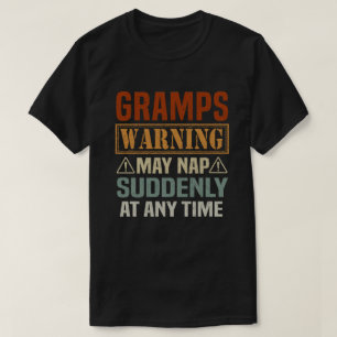 T-shirt Papy avertissement peut faire une sieste soudainem