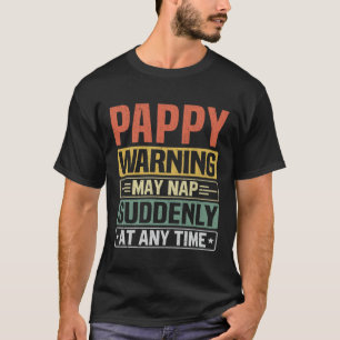 T-shirt Papy avertissement peut s'endormir brusquement à t