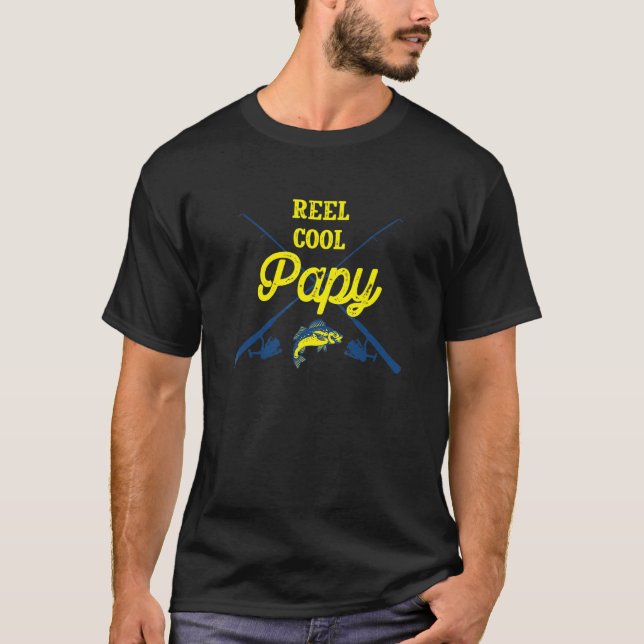 T-shirt Papy de pêche vraiment cool Humour de pêcheur Gran (Devant)