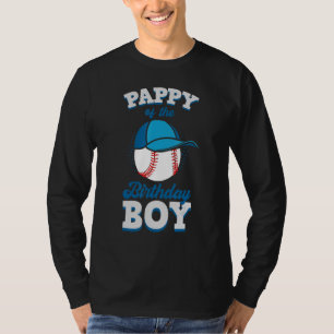 T-shirt Papy du thème de baseball du garçon d'anniversaire