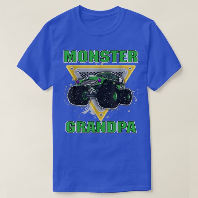 T-shirt Papy Monstre Monster Truck Est Ma Marmelade Grand- (Design devant)