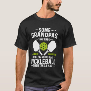 T-shirt Papy pickleball drôle joueur de pickleball hommes