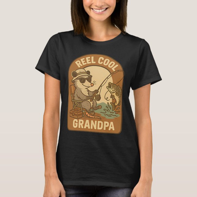 T-shirt Papy Possum vraiment cool - Pêche drôle  (Devant)