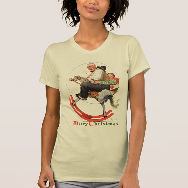 T-shirt Papy sur le cheval de basculage (Devant)