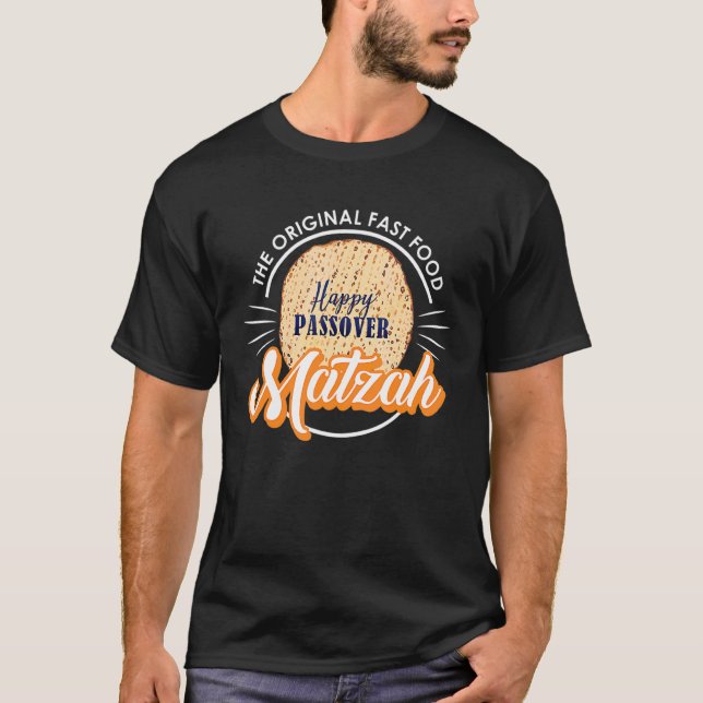 T-shirt Pâque Restauration rapide originale Matzah Seder J (Devant)