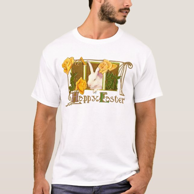T-shirt Pâques Animaux Mignons Vintage (Devant)