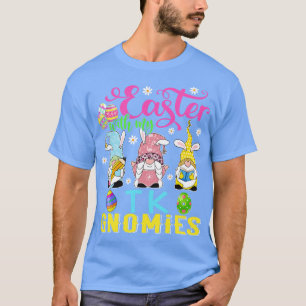 T-shirt Pâques Avec Mes Gnomes TK Drôle Enseignant Gnome E