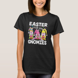 T-shirt Pâques Avec Mes Gnomies Lapin Oreilles Oeufs Chass