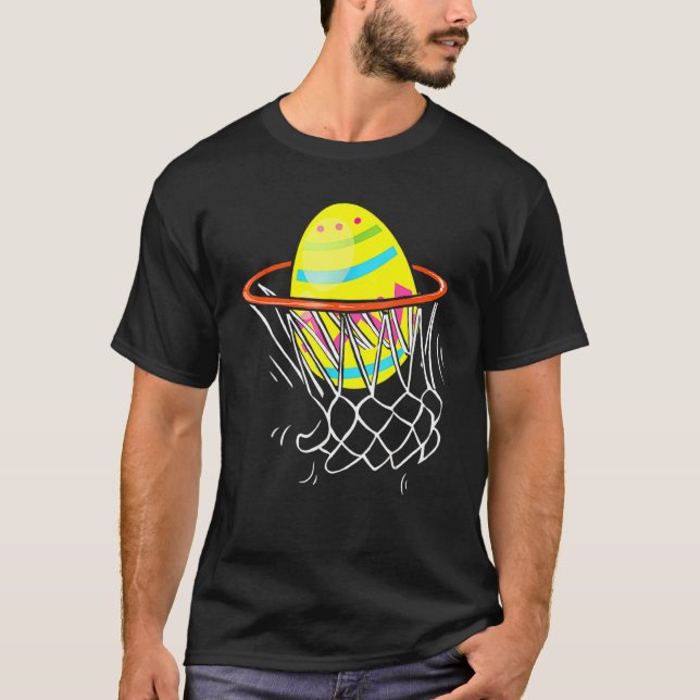 T-shirt Pâques Basketball Chasse aux oeufs Enfants Ados 2 (Devant)