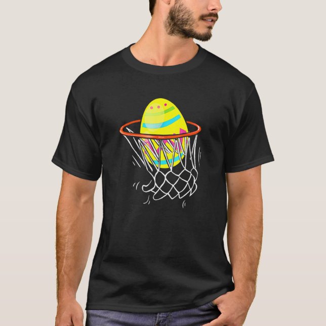 T-shirt Pâques Basketball Chasse aux oeufs Enfants Ados 3 (Devant)