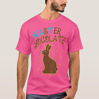 T-shirt Pâques Chocolat Lapin Drôle Pâques