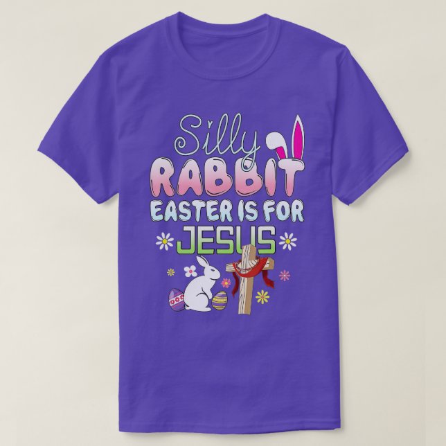 T-shirt Pâques De Lapin Silencieux Est Pour Jésus Pâques (Design devant)