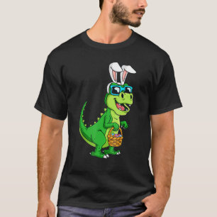 T-shirt Pâques Dinosaure Bunny Rex Rawr Panier d'oeufs Hap