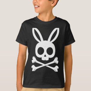 T-shirt Pâques drôle de pirate Jolly Roger lapin crâne de