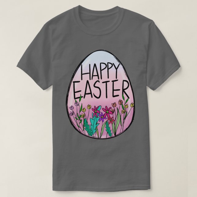T-shirt pâques heureux 6 (Design devant)