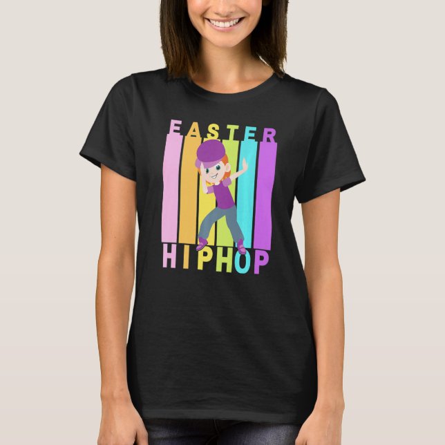 T-shirt Pâques Hip hop Danse Amour Dab Vacances Amusants E (Devant)