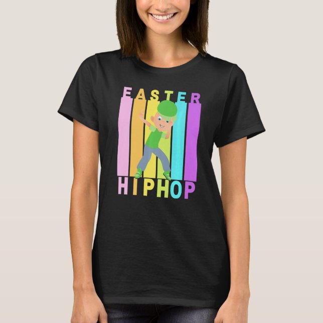 T-shirt Pâques Hip hop Danse Amour Dab Vacances Amusants E (Devant)