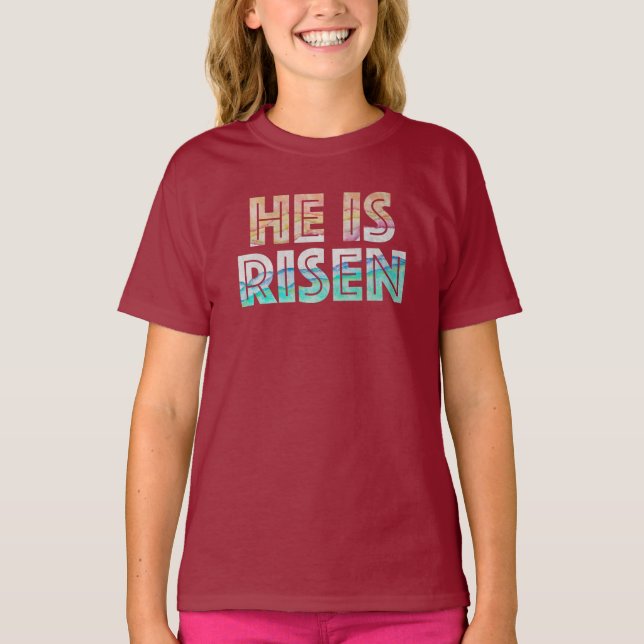 T-shirt Pâques - Il est ressuscité (Devant)