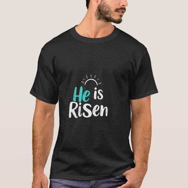 T-shirt Pâques Il Est Ressuscité (Devant)