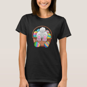 T-shirt Pâques Lapin Panier Oeufs Rabbit Fête de Pâques Fe