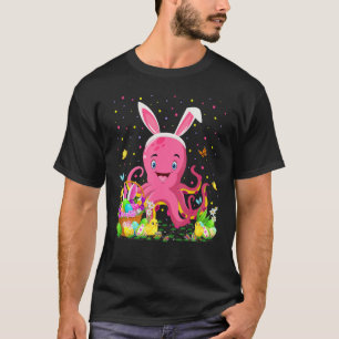 T-shirt Pâques Octopus Bunny Oeufs Chasse Octopus Pâques S