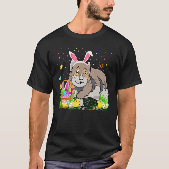 T-shirt Pâques Pika Bunny Chasse aux oeufs Pika Dimanche d (Devant)