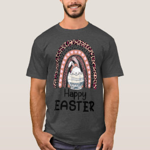 T-shirt Pâques pour les enfants Bunny avec Rainbow Eastern