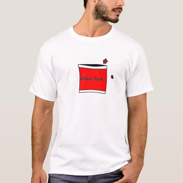 T-shirt paquet de casse-croûte (Devant)