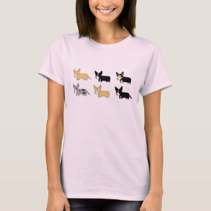 T-shirt Paquet de corgi