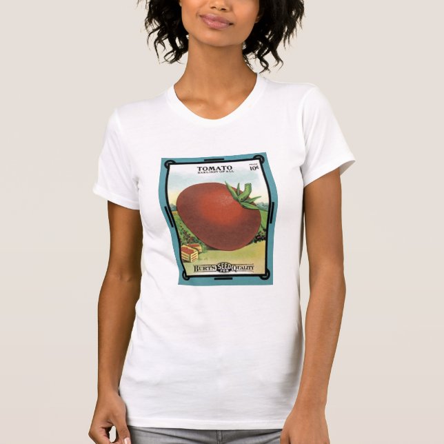 T-shirt Paquet de graines de tomates - Graines de brûlures (Devant)