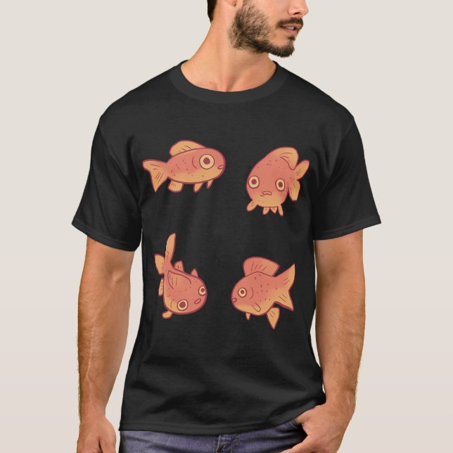 T-shirt Paquet de poissons rouges (Devant)