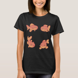 T-shirt Paquet de poissons rouges amusants