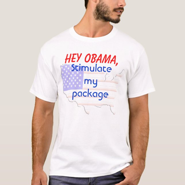 T-SHIRT PAQUET DE STIMULUS D'OBAMA (Devant)