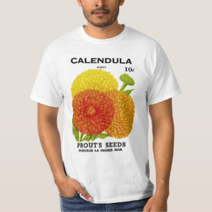 T-shirt Paquet vintage de semences de Calendula