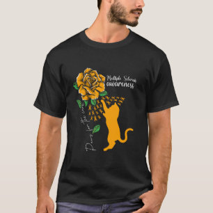 T-shirt Paquets De Chat Rose Orange Pour La Sclérose Multi
