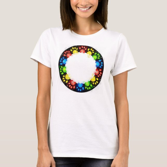 T-shirt Paquets Rainbow Cat (Devant)
