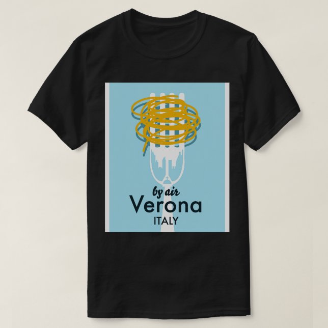 T-shirt Par Air Verona Italie (Design devant)