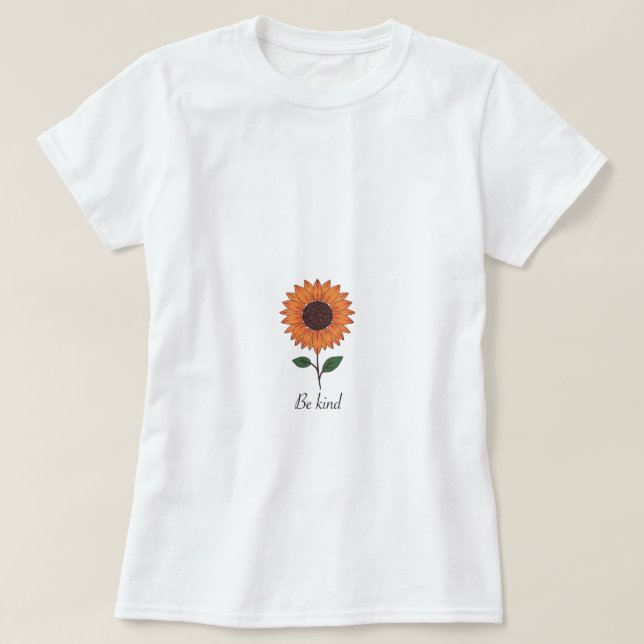 T-shirt par chemise de la collection « kindess bloom » (Design devant)