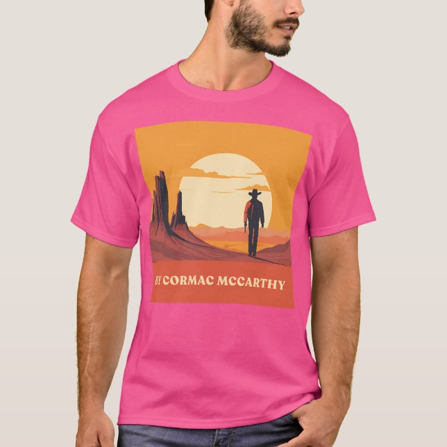 T-shirt Par Cormac Mccarthy Retro Style Voyage (Devant)
