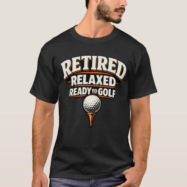 T-shirt Par de golf Let's Tee sur le parcours de golf (Devant)