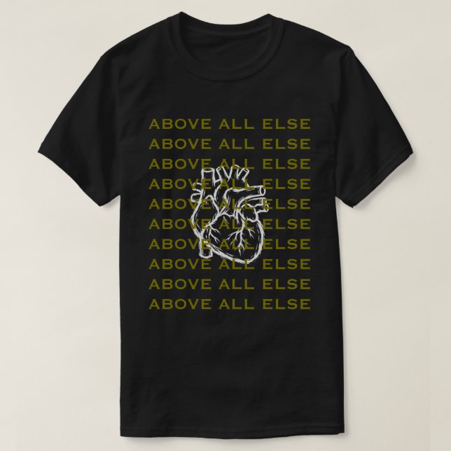 T-shirt Par-dessus tout (Design devant)