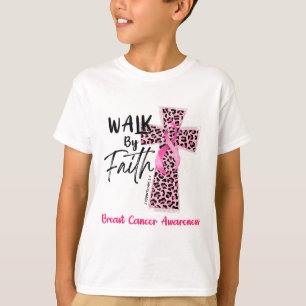 T-shirt Par la foi Conscience du cancer du sein Christian