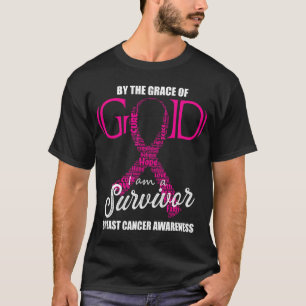 T-shirt Par La Grâce De Dieu Je Suis Un Survivant Du Cance
