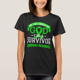 T-shirt Par la grâce de Dieu Lymphoma Survivor