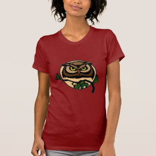 T-shirt Par la lumière du hibou de lune