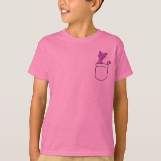 T-shirt PAR le chat dans une chemise de poche