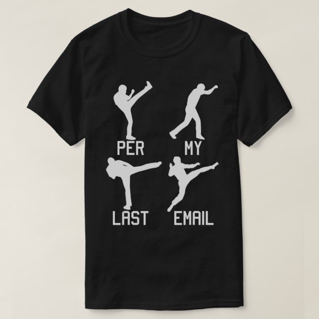 T-shirt Par Mon Dernier E-mail Amusant Lieu de travail Emp (Design devant)